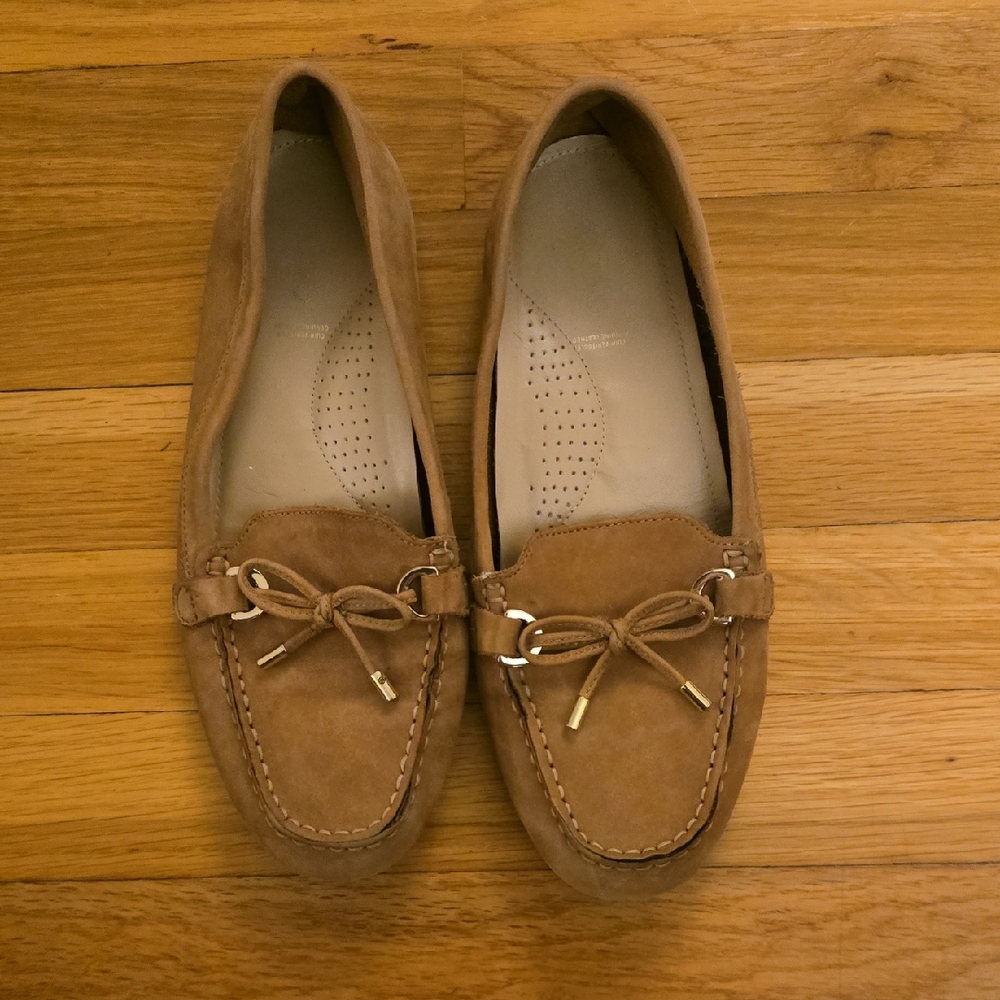 Aldo Women's Brown Moccasins with Bow Detail